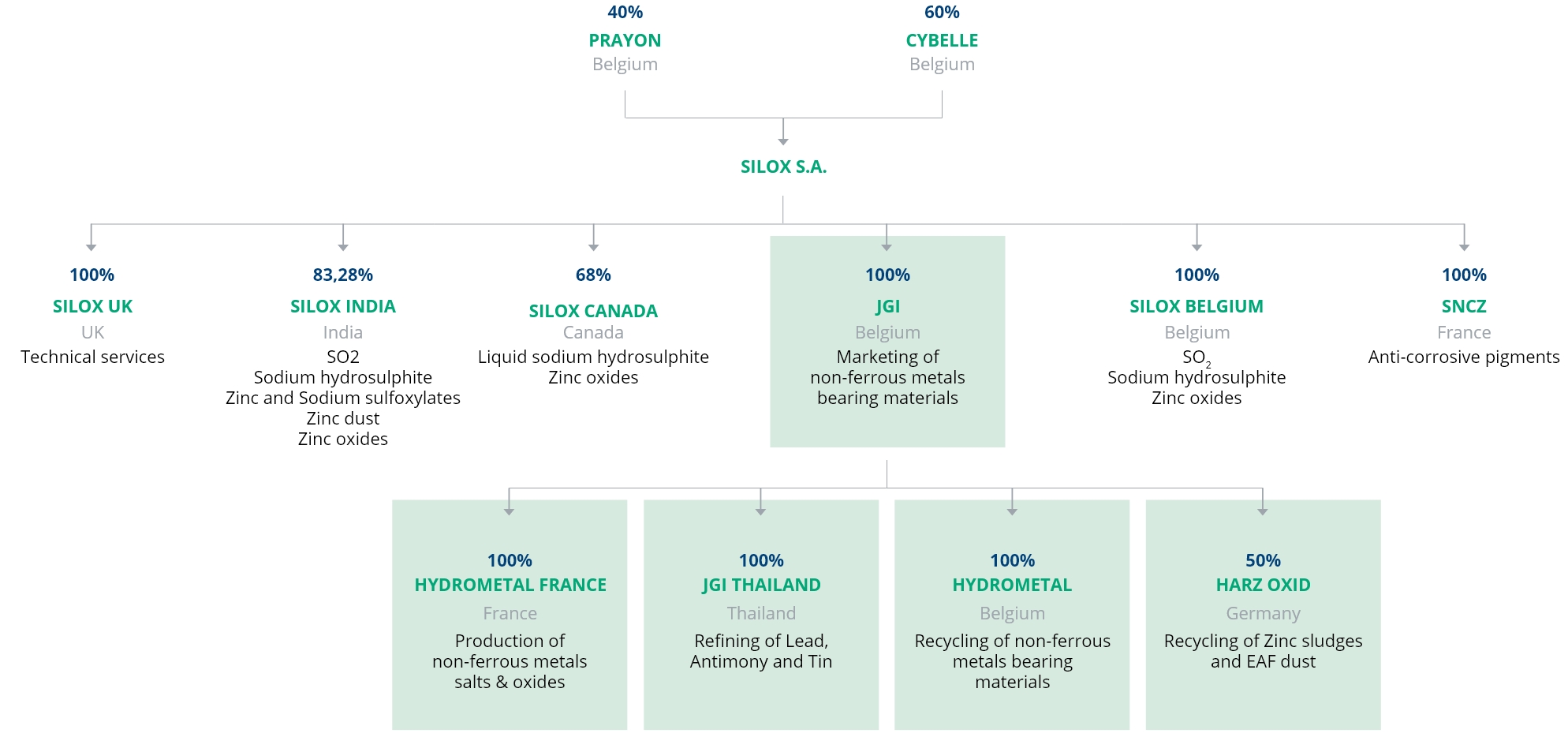 Organigramme Jgi Hydrometal En